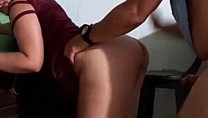 Fucking My Cheating Latina Stepsister Before Boyfriend Shows Up