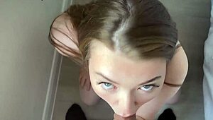 British university student sucks you off with pure lust, damn that’s hot!