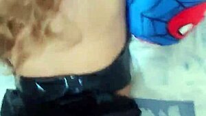 the petite venezuelan model gets approached by her best friend after the costume party