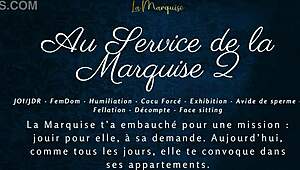 ready to serve la marquise in french femdom joi audio?