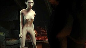 Girl Fucked by Floating Dildo in Solo Play