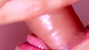 Japanese Close-Up Blowjob with Cum in Mouth in Romantic Story