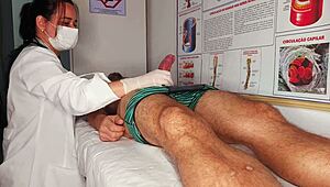 Got hard right in front of the kinky nurse