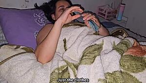 Desi stepdaughter lets me touch her cute pussy for cash in dirty deal. I can't resist her Latina charm.