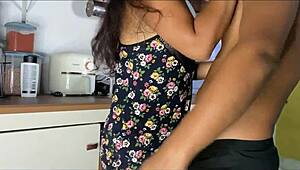 Fucking My Step-Cousin Hard in the Kitchen While Alone