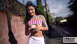 small tittied babe viva athena teases and drains every drop from her hookup