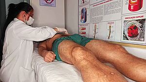 Got hard right in front of the kinky nurse