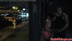 glasses teen 18+ picked up by dom in outdoor public reality