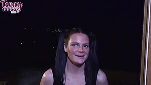 Daisy Garcia fucks Seth for cheerleader squad with anal creampie