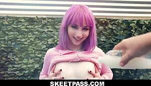 Hell Yeah, Purple-Haired Valerie Steele Proves Petite Can Handle Big Cock!