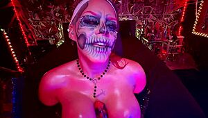 sinister nun teases with joi down in hell