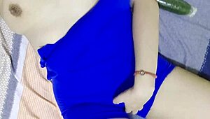 Hey, Perverted Stepmother, Why Cucumber in Pussy?!