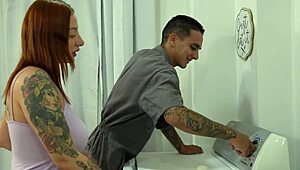 hey, can busty colombian handle this huge cock in her giant ass? devil khloee and dani clark!