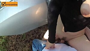 outside amateur car sex with russian couple