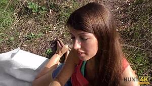 Arrogant Girl Takes It in All Slits for Public Pickup