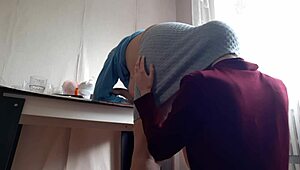 licking my boss's big ass in the office for a promotion