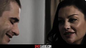 Horny Stepmom Begs Stepson to Impregnate Her Tight Pussy