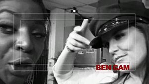 Wow, Elle Brook and Jasmine Webb in interracial threeway with old dude! 😜