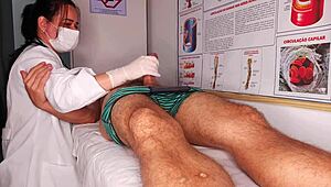 Got hard right in front of the kinky nurse