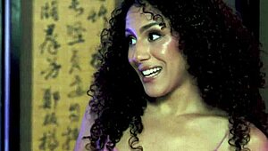 Curly Brunette Teen 18+ Masseuse Seduced By Natural Busty Horny Client During Sensual Massage - Liv Revamped Queenie Sateen 18+