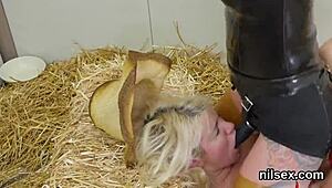 Feisty Kitten Endures Painful Anal Treatment in Asylum for Brutal Assfucking