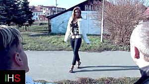 Fantastic Threesome With Slut Milf Doing Wild Anal Outdoors