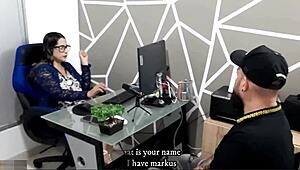 Doctor examines me naked, then I pound her hard to land my dream job