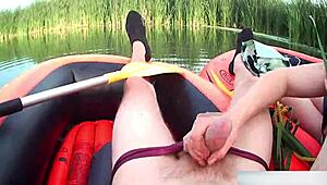 Rafting Handjob Shocks Me with Massive Cumload