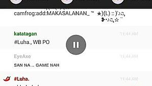 Girl performs on camfrog webcam show