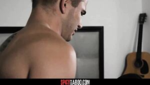 Horny Stepmom Begs Stepson to Impregnate Her Tight Pussy