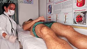 Got hard right in front of the kinky nurse