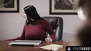 damn! shy jay taylor joins angela white in wild taboo foursome!