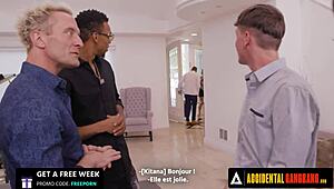 Wild gangbang with busty stripper Kitana Montana in French subtitles