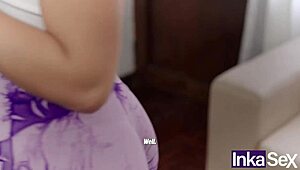 Young Latinos strip down and take their curvy Argentine friend from behind in steamy massage.