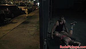 glasses teen 18+ picked up by dom in outdoor public reality