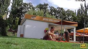 Arrogant Girl Takes It in All Slits for Public Pickup