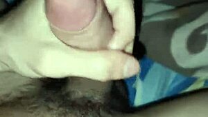 delicious big cock close-up, muscular twink gives solo handjob in homemade workout vid. watch him train hard.