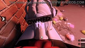 She was annoying, so I punished her as a bot in Roblox.