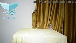 argentine girl in yellow t-shirt gets drilled by stepfather. he caught her touching herself and took over.