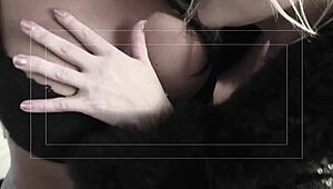 cindy behr and kerry louise, busty milfs, rock lingerie in wild foursome