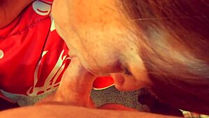 Granny Carmen Claus says, Suck this classic cock for Christmas, darling!