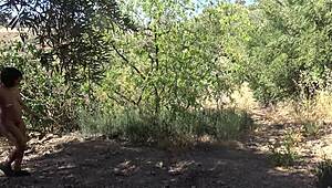 French Nudist Milf Shocked by Sneaky Beach Voyeur