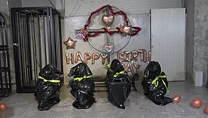 yo, four masochistic men delivered as gifts to mistress sara