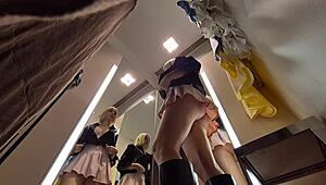 hidden cam catches hot girl trying sexy outfits