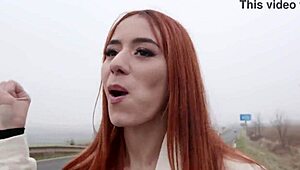 Street prostitute Chloe in wet 18+ shower action