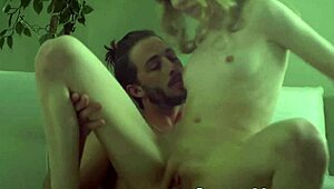 Jock Lucas Frost face fucks blonde Mackenzie Moss in rough missionary and doggystyle session