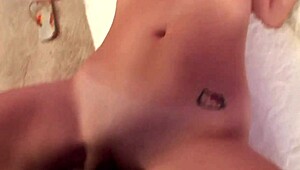 yo, just got this hot interracial creampie with a milf in ripped clothes