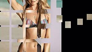 b sexy bikini show with a personal touch, kinda messed up but hot