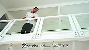 White skirt ripped off for intense rough pounding 😈