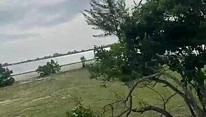 Blonde beach blowjob for ten!